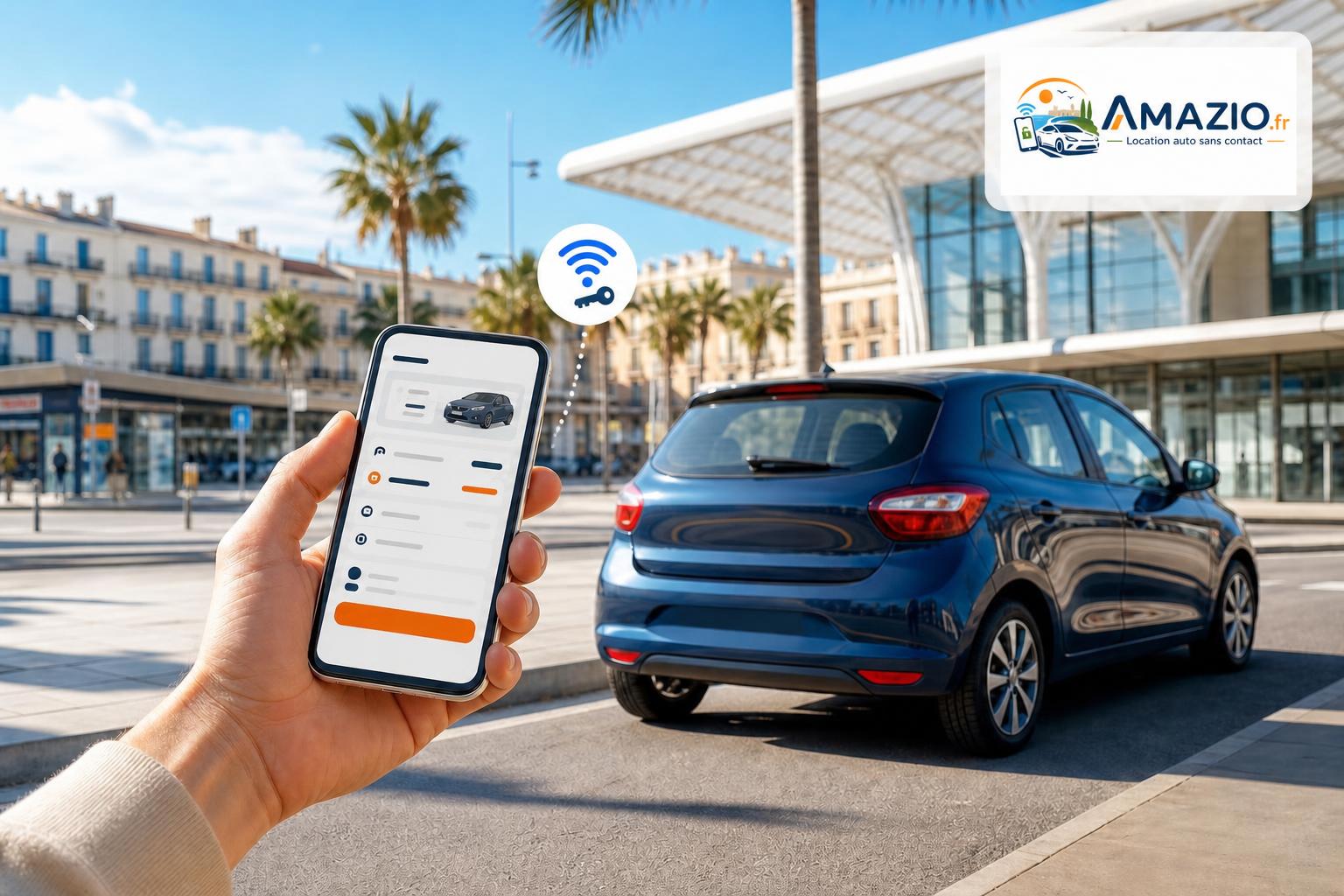 Location voiture Montpellier avec accès autonome via Amazio et Getaround Connect